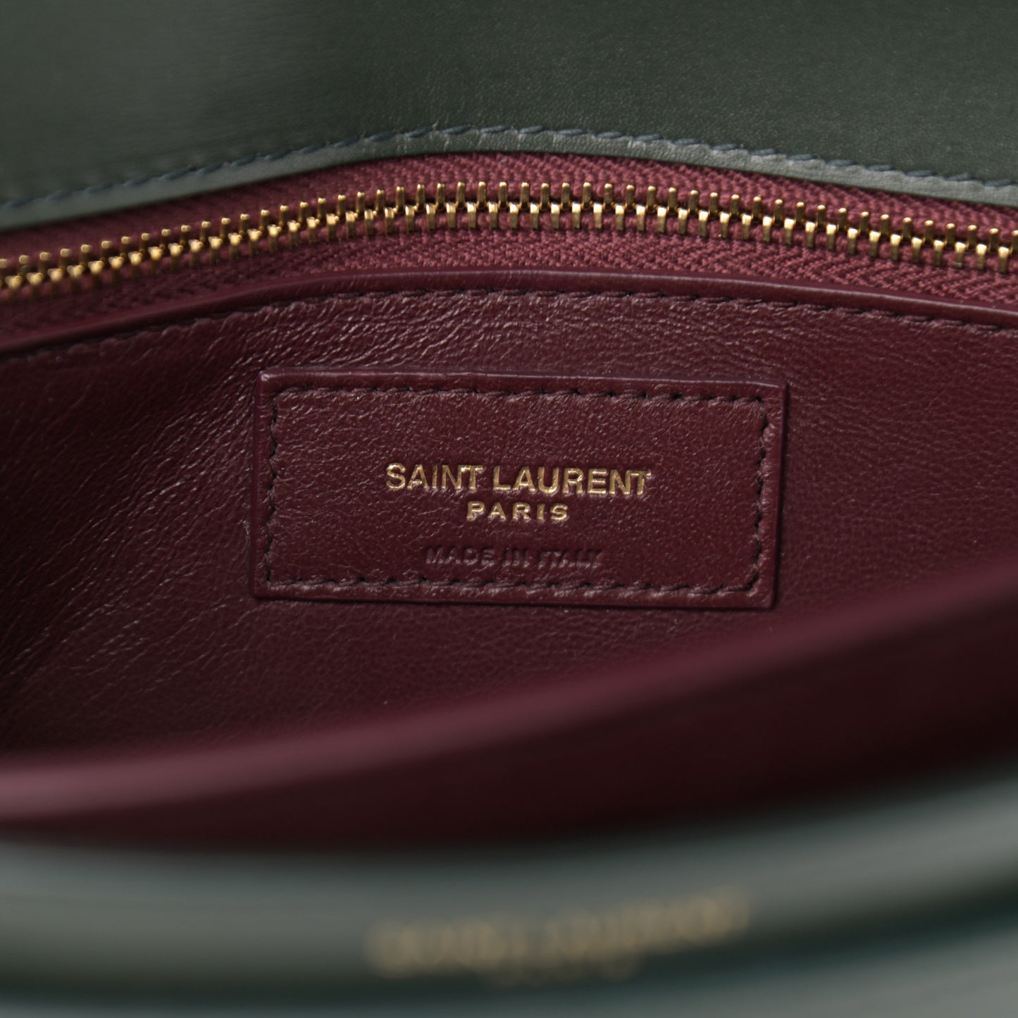 Smooth Calfskin Monogram Cassandra Clasp Bag Dark Green