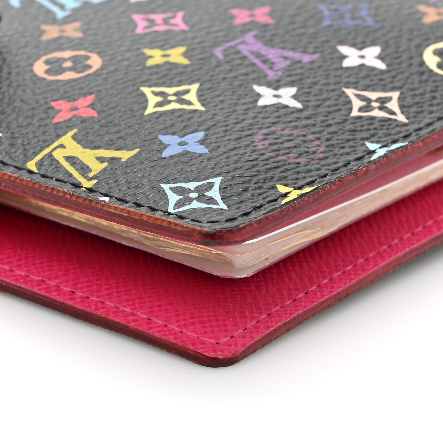 Monogram Multicolor Small Ring Agenda Cover Black Grenade