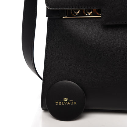 Delvaux Calfskin MM Tempete Satchel Black 12 of 13