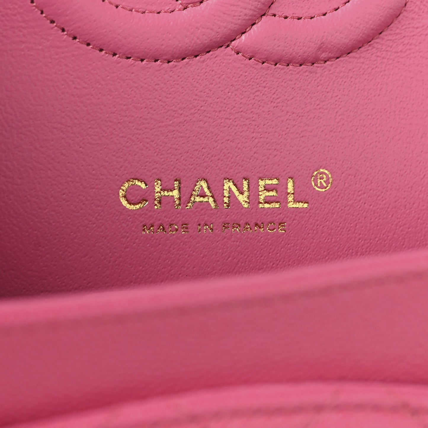 Caviar Quilted Medium Double Flap Pink