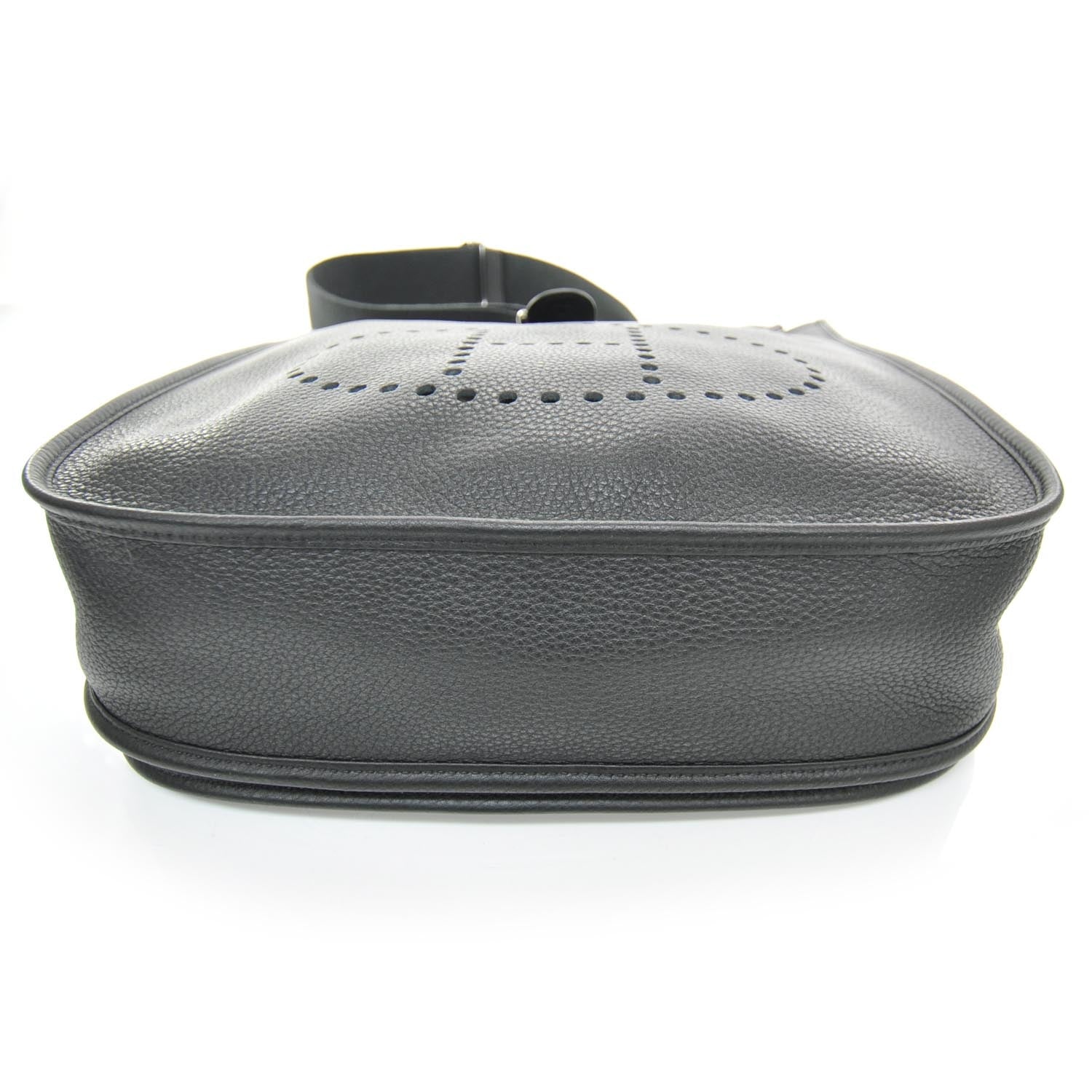 Hermes Taurillon Clemence Evelyne III GM Black 4 of 9