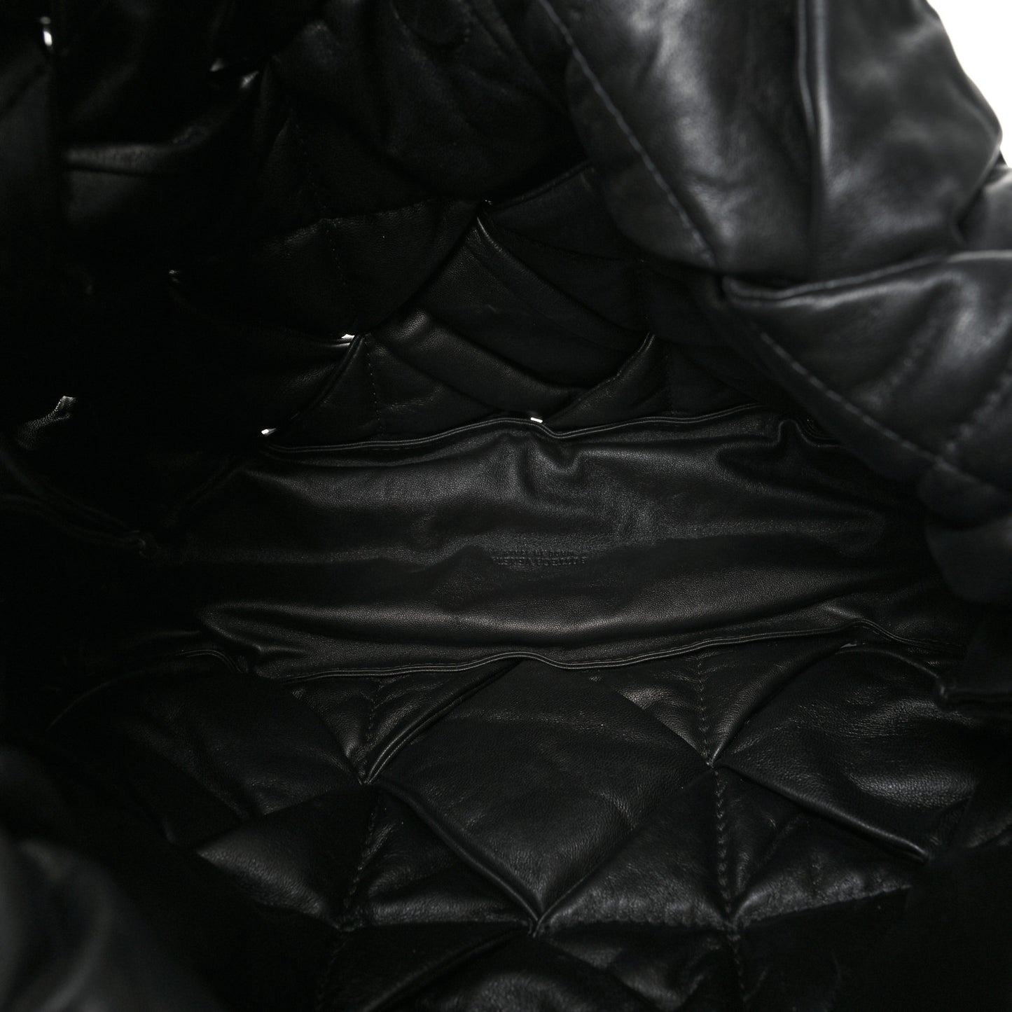Nappa Intrecciato Maxi Padded Lock Large Shoulder Bag Black