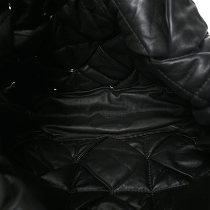 Bottega Veneta Nappa Intrecciato Maxi Padded Lock Large Shoulder Bag Black 5 of 9