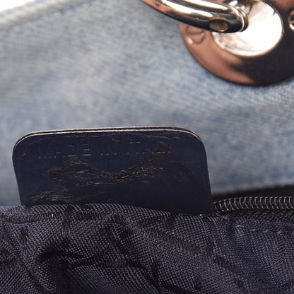 Christian Dior Denim Cannage Large Lady Dior Tote Blue 8 of 17