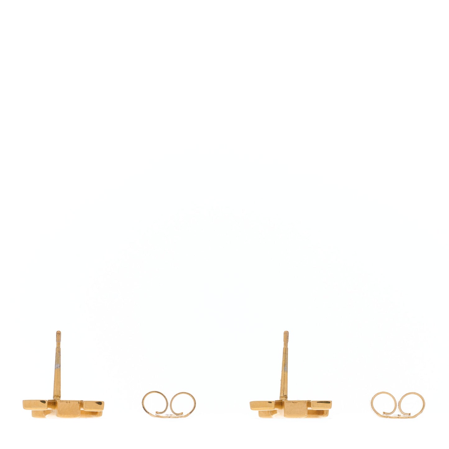 Metal LV Iconic Earrings Gold