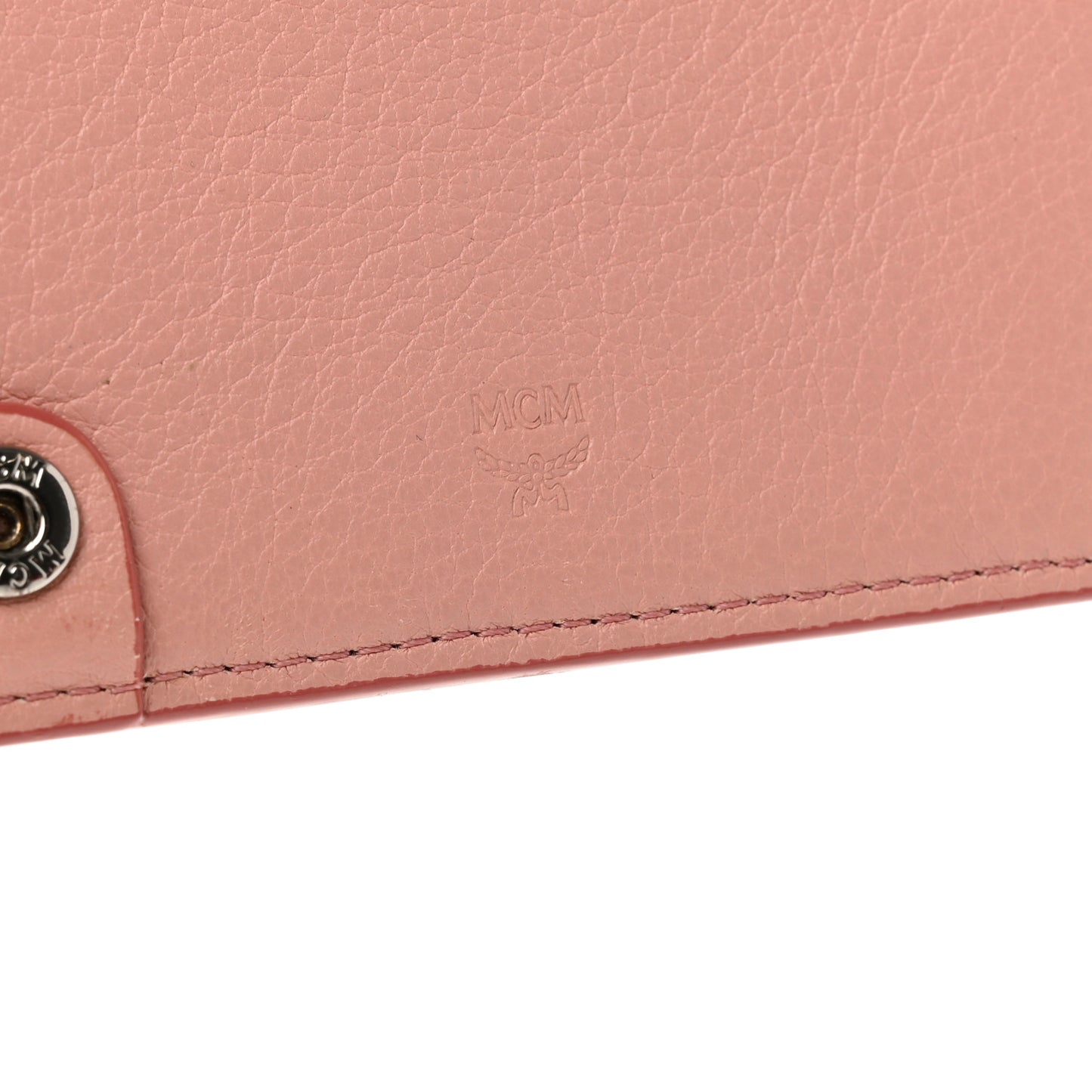 Calfskin Ottomar Large Klara Two Fold Wallet Pink