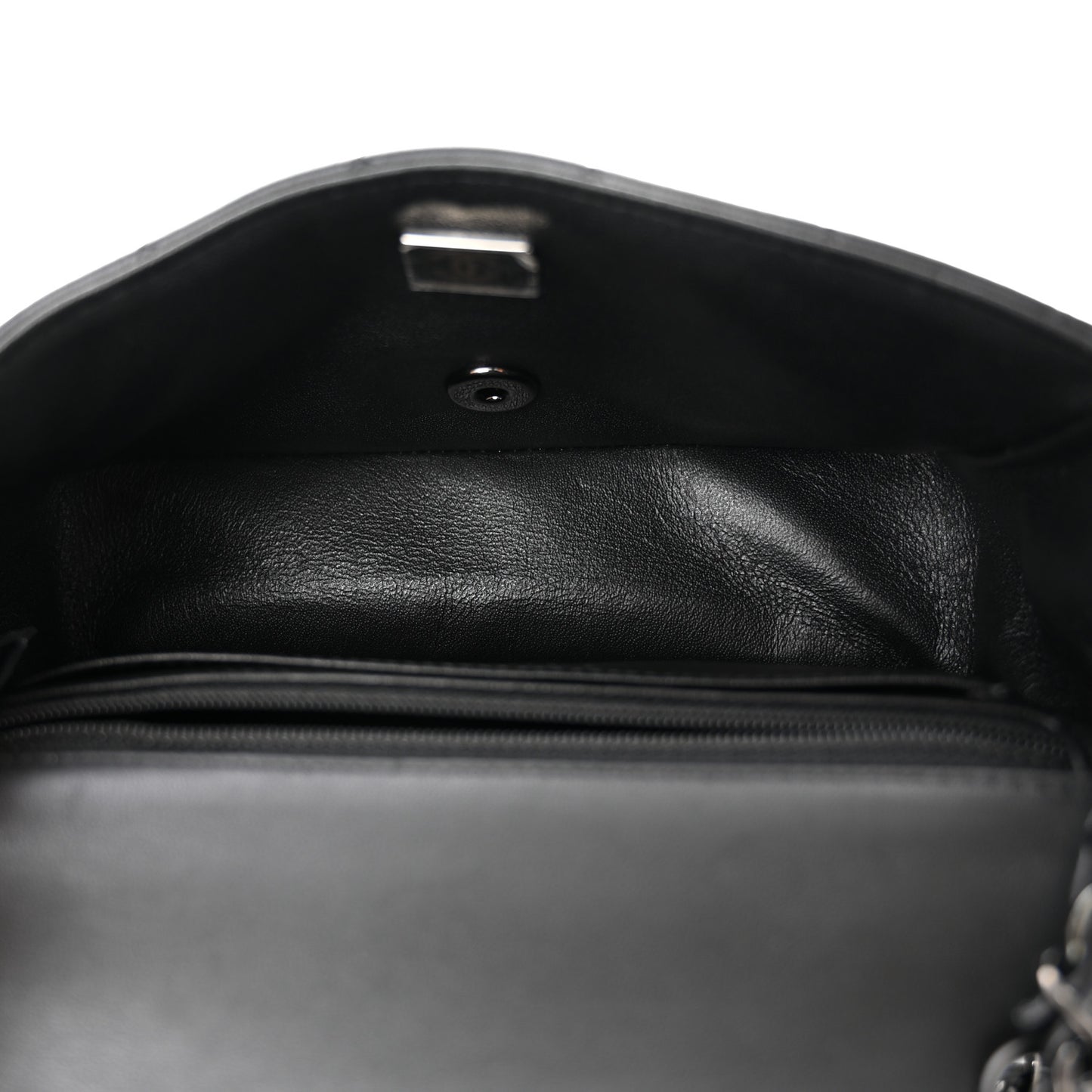 Lambskin Quilted Mini Rectangular Flap So Black