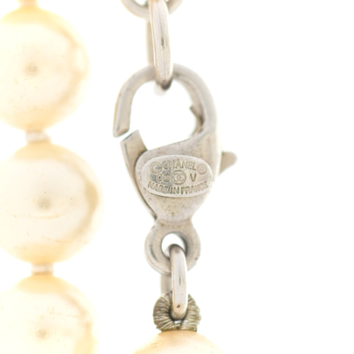 Chanel Pearl CC Long Necklace Light Gold 8 of 8