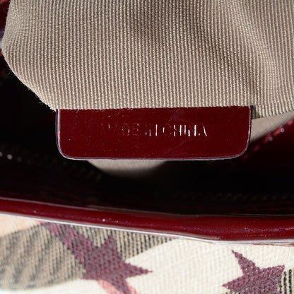 Burberry Patent Supernova Check Stars Small Julia Crossbody Bag Berry Red 8 of 8