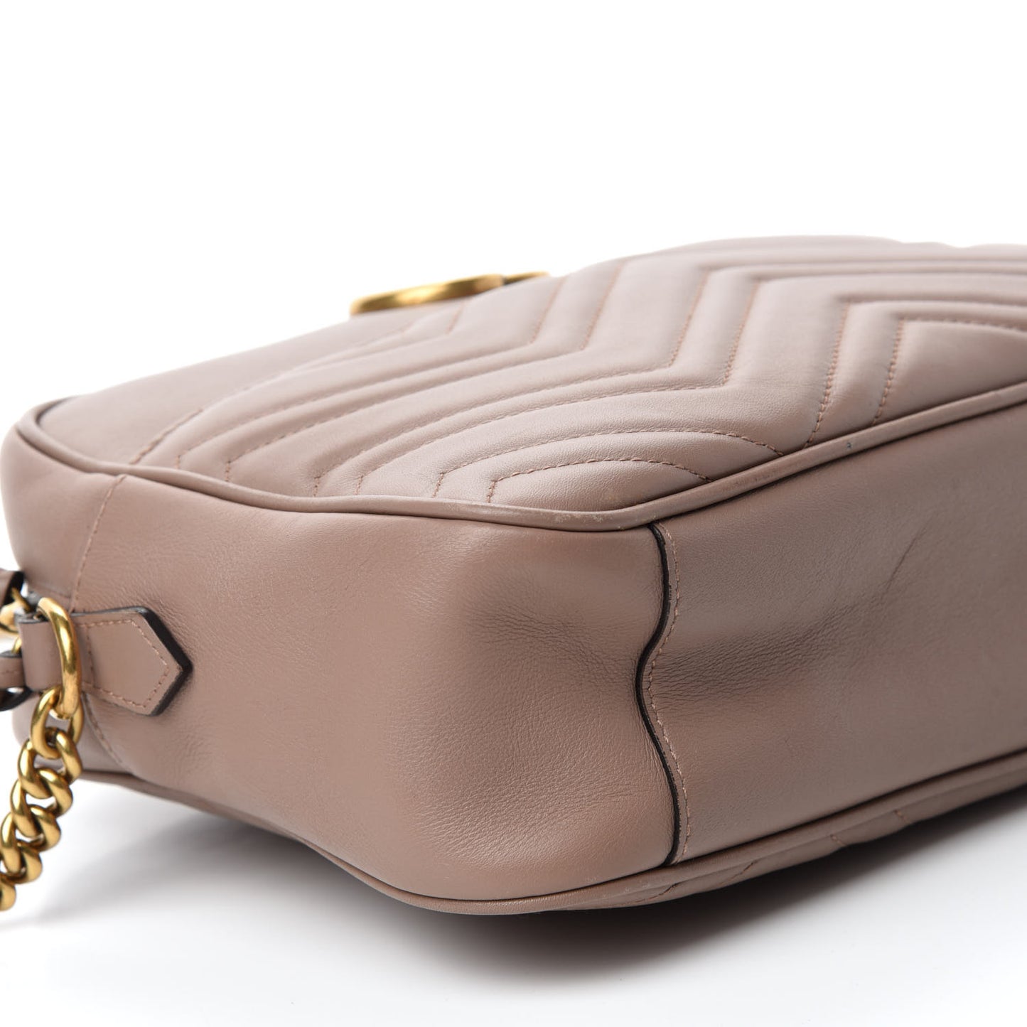 Calfskin Matelasse Medium GG Marmont Chain Shoulder Bag Porcelain Rose