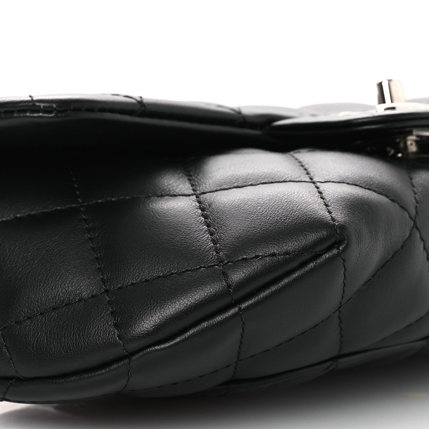Chanel Calfskin Quilted CC Uniform Flap Belt Bag Black 10 of 14