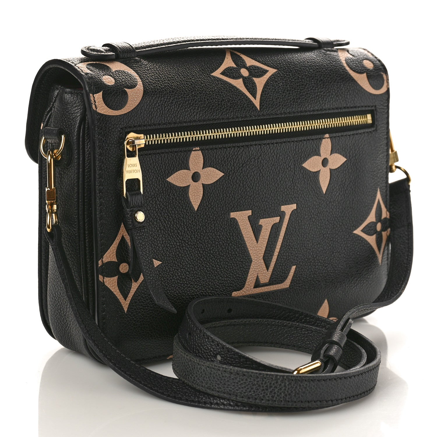 Louis Vuitton Empreinte Monogram Giant Pochette Metis Black Beige 2 of 14
