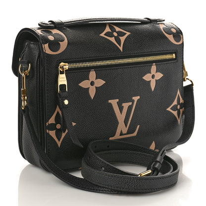 Louis Vuitton Empreinte Monogram Giant Pochette Metis Black Beige 2 of 14