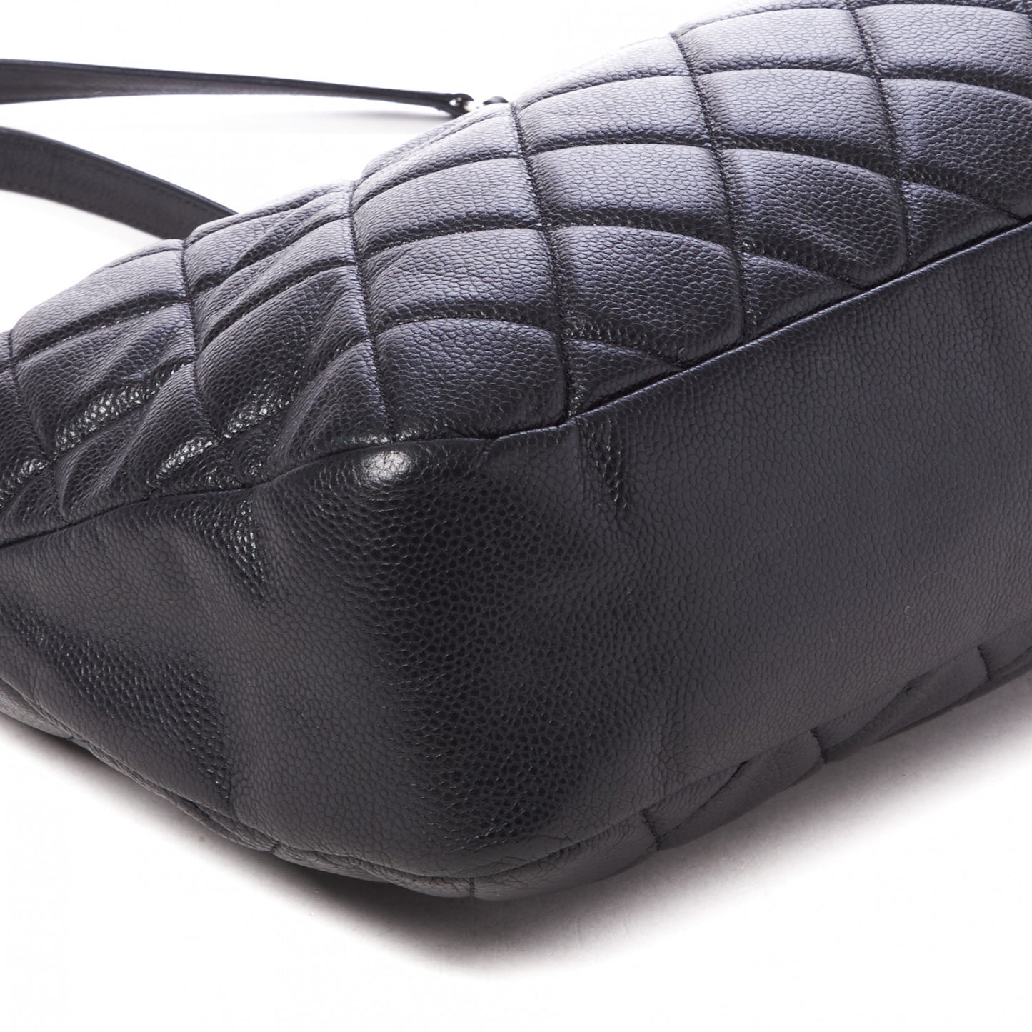 Caviar Quilted Timeless CC Soft Tote Black
