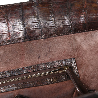 Nancy Gonzalez Crocodile Top Handle Satchel Brown 11 of 16