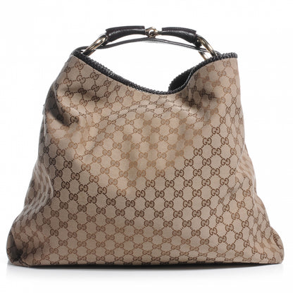 Gucci Large Horsebit Chain Hobo Brown 1 of 7