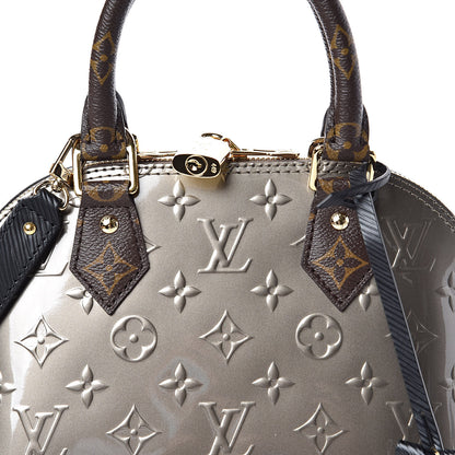 Louis Vuitton Vernis Epi Monogram Alma BB Champagne Metallise 9 of 10