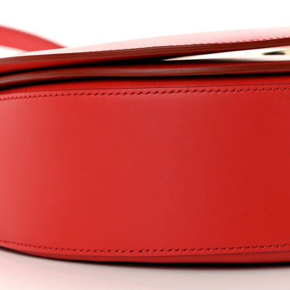 Salvatore Ferragamo Calfskin Large Vela Flap Bag Flame Red 9 of 12