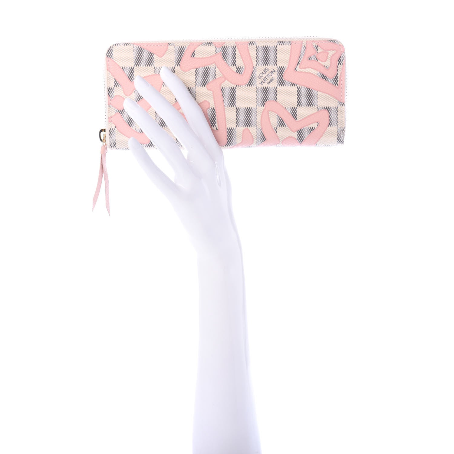 Louis Vuitton Damier Azur Tahitienne Clemence Wallet 2 of 9