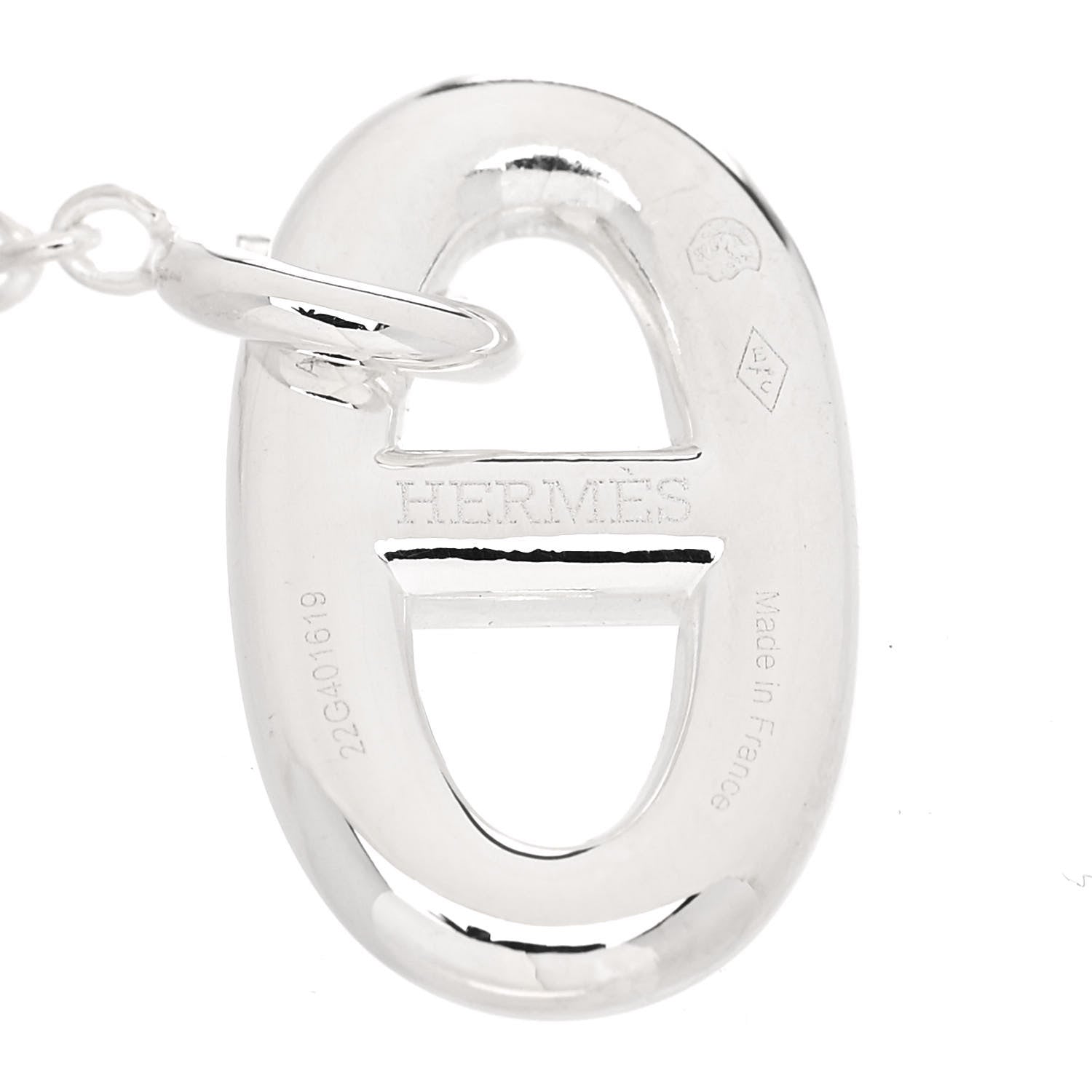 Hermes Sterling Silver Farandole Drop Earrings 4 of 5