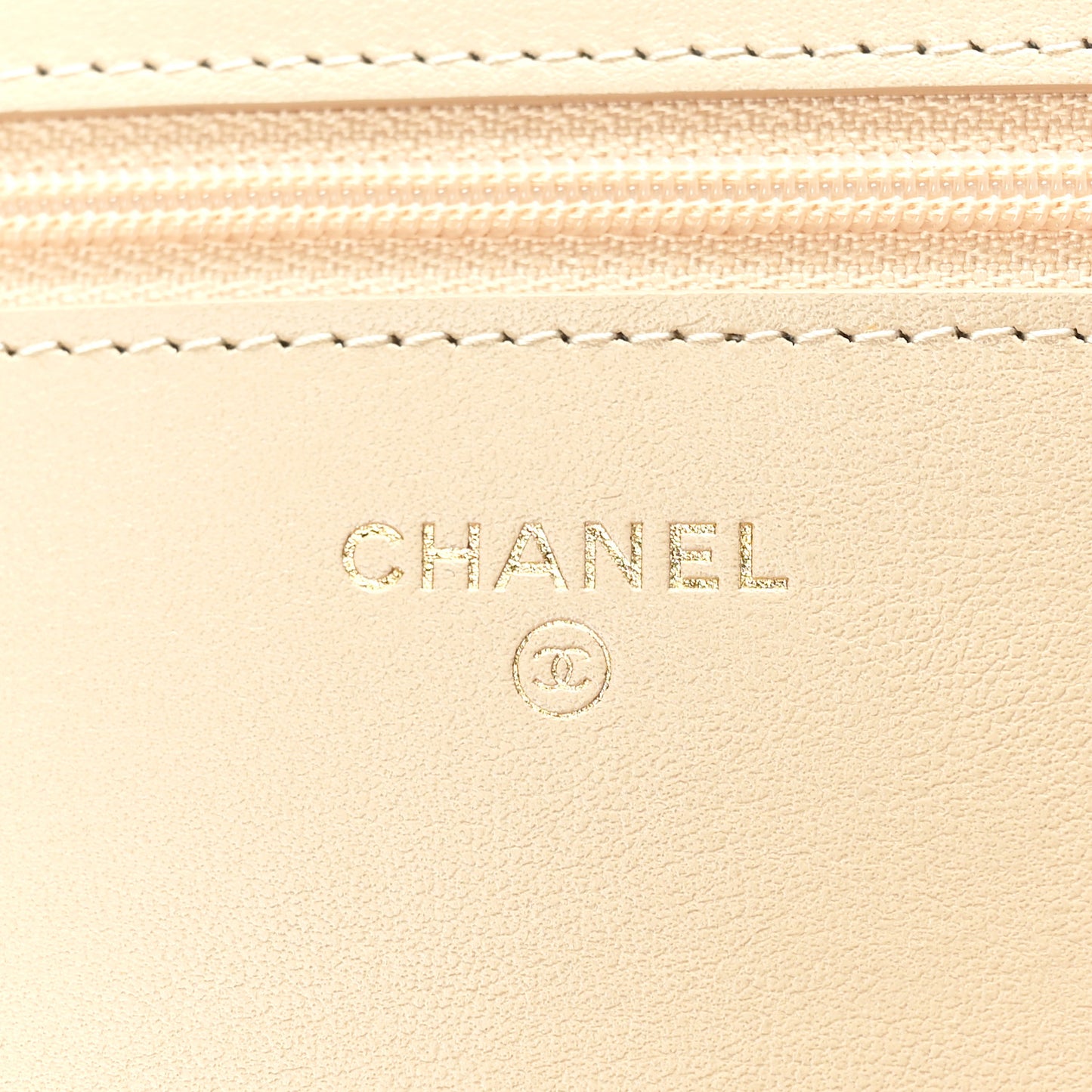 Tweed Shearling Quilted Chanel Wallet On Chain WOC Beige Black