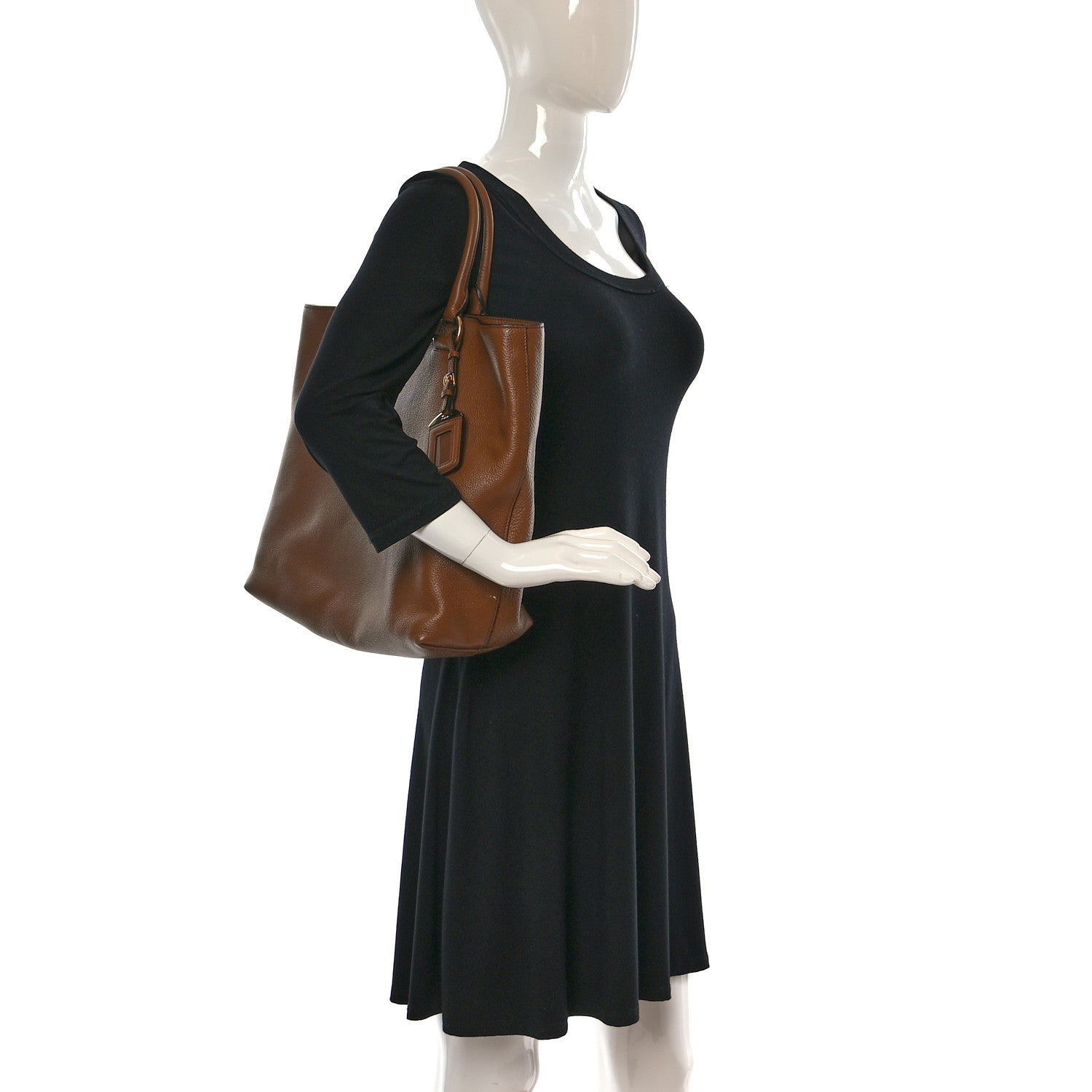 Prada Vitello Phenix Tote Cognac 3 of 9