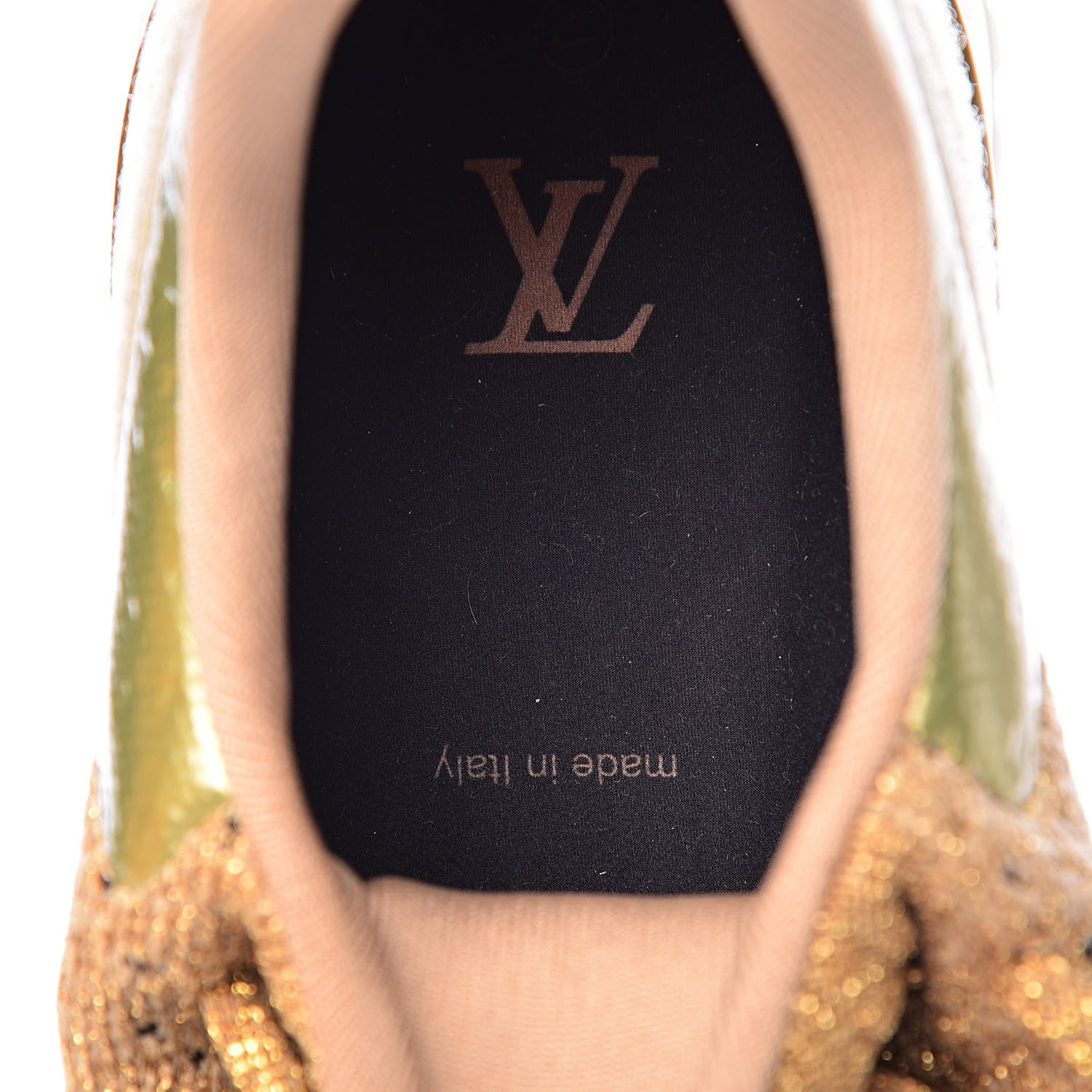 Louis Vuitton Technical Knit V.N.R Sneakers 9.5 Gold 6 of 11