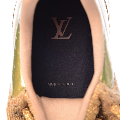 Louis Vuitton Technical Knit V.N.R Sneakers 9.5 Gold 6 of 11