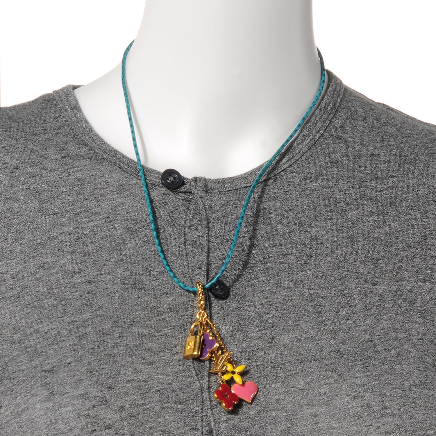 Louis Vuitton Sweet Monogram Pendant Necklace Multicolor 2 of 5
