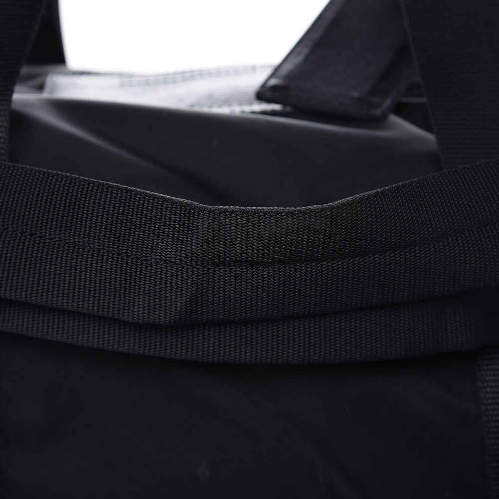 Tessuto Nylon Saffiano Viaggio Carry On Travel Bag Black