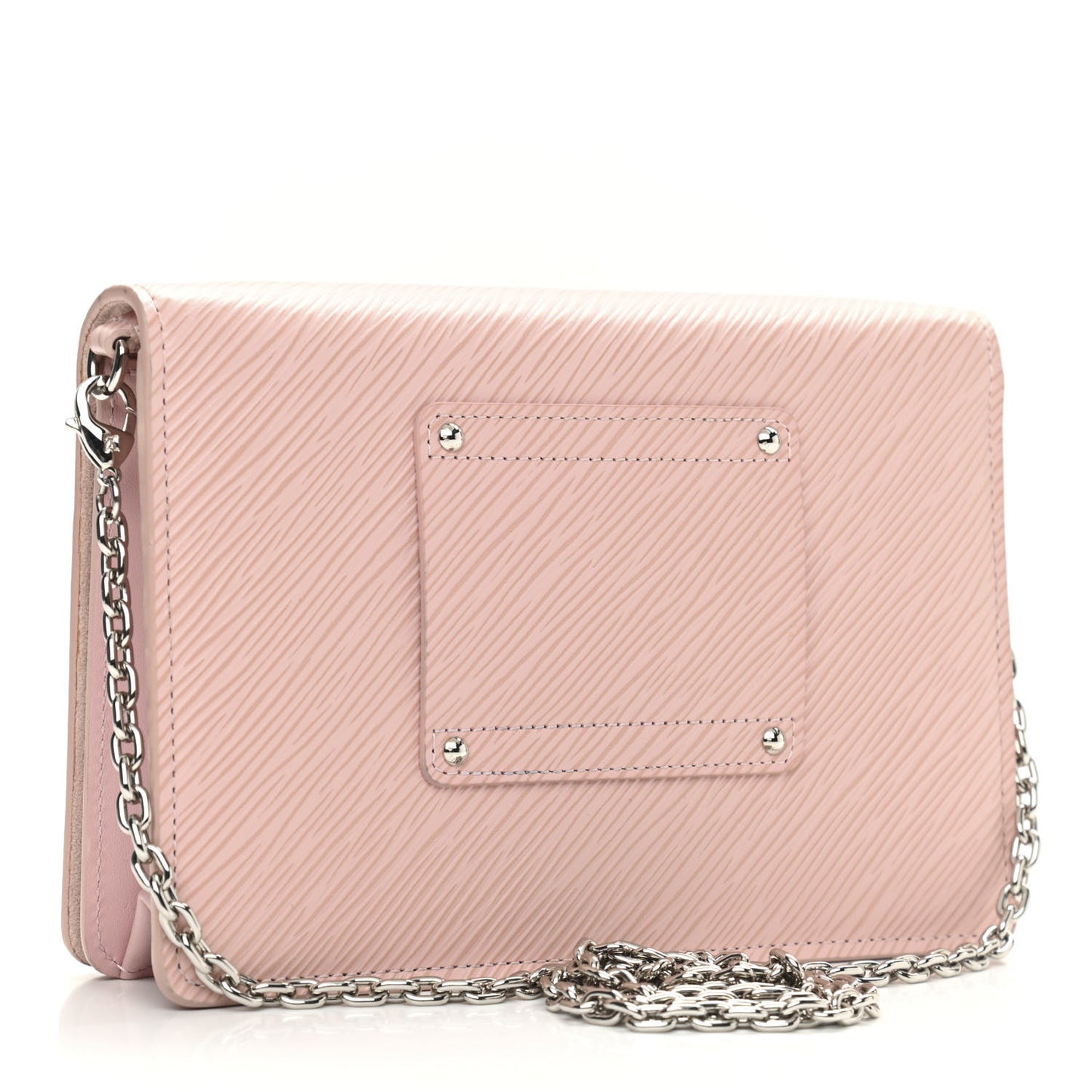 Epi Twist Belt Chain Wallet Rose Ballerine