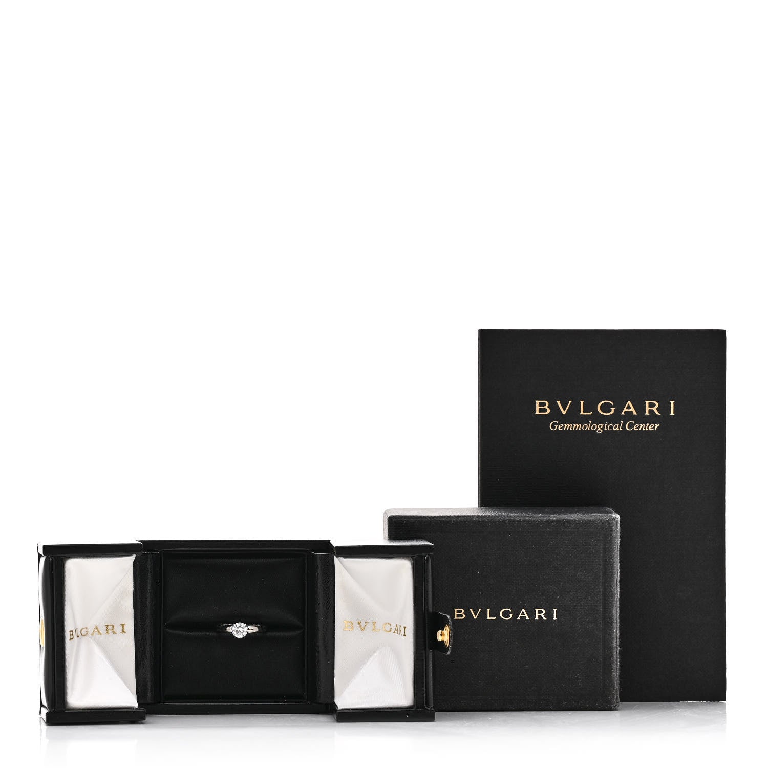 Bulgari Platinum Diamond .51ct Griffe Solitaire Engagement Ring 48 4.5 7 of 7