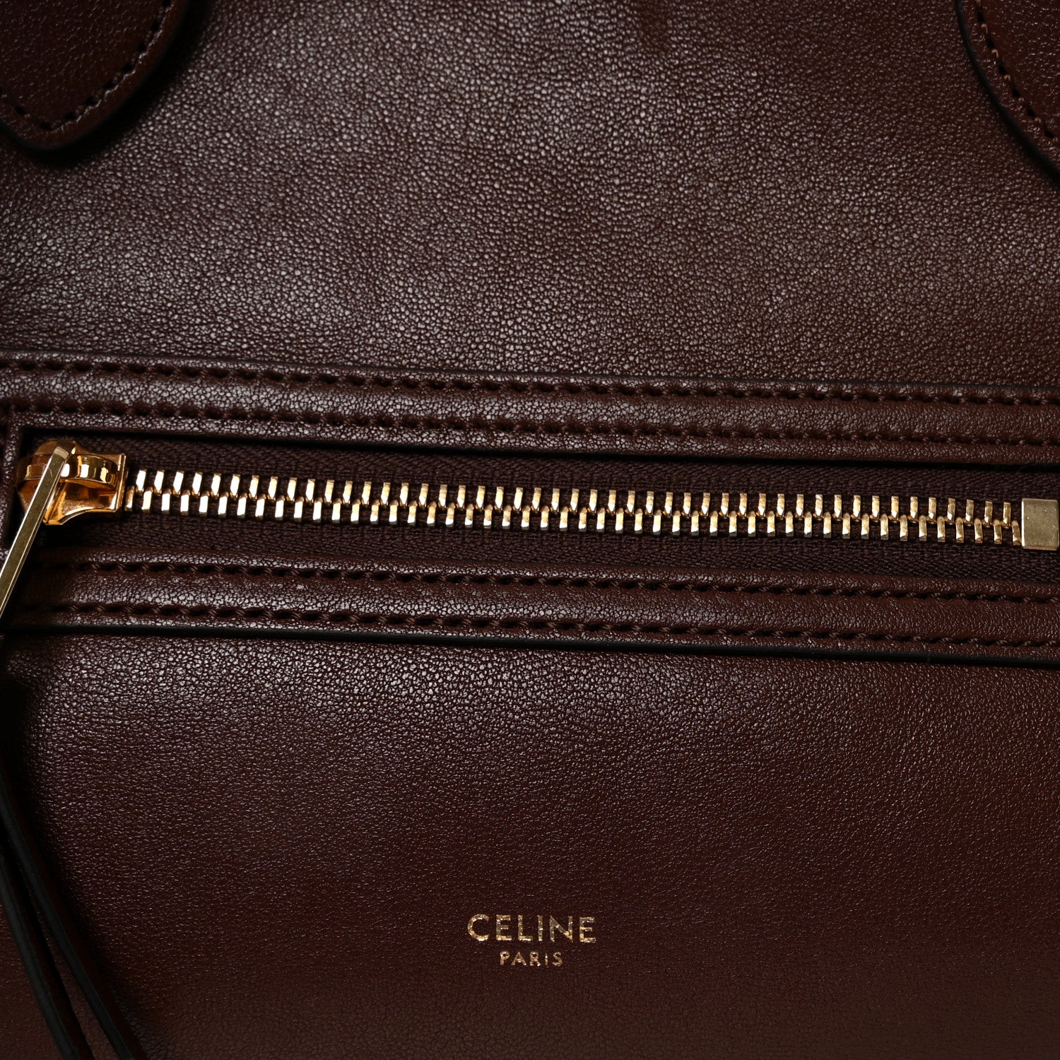 Celine Supple Shiny Lambskin Medium New Luggage Brick 6 of 10
