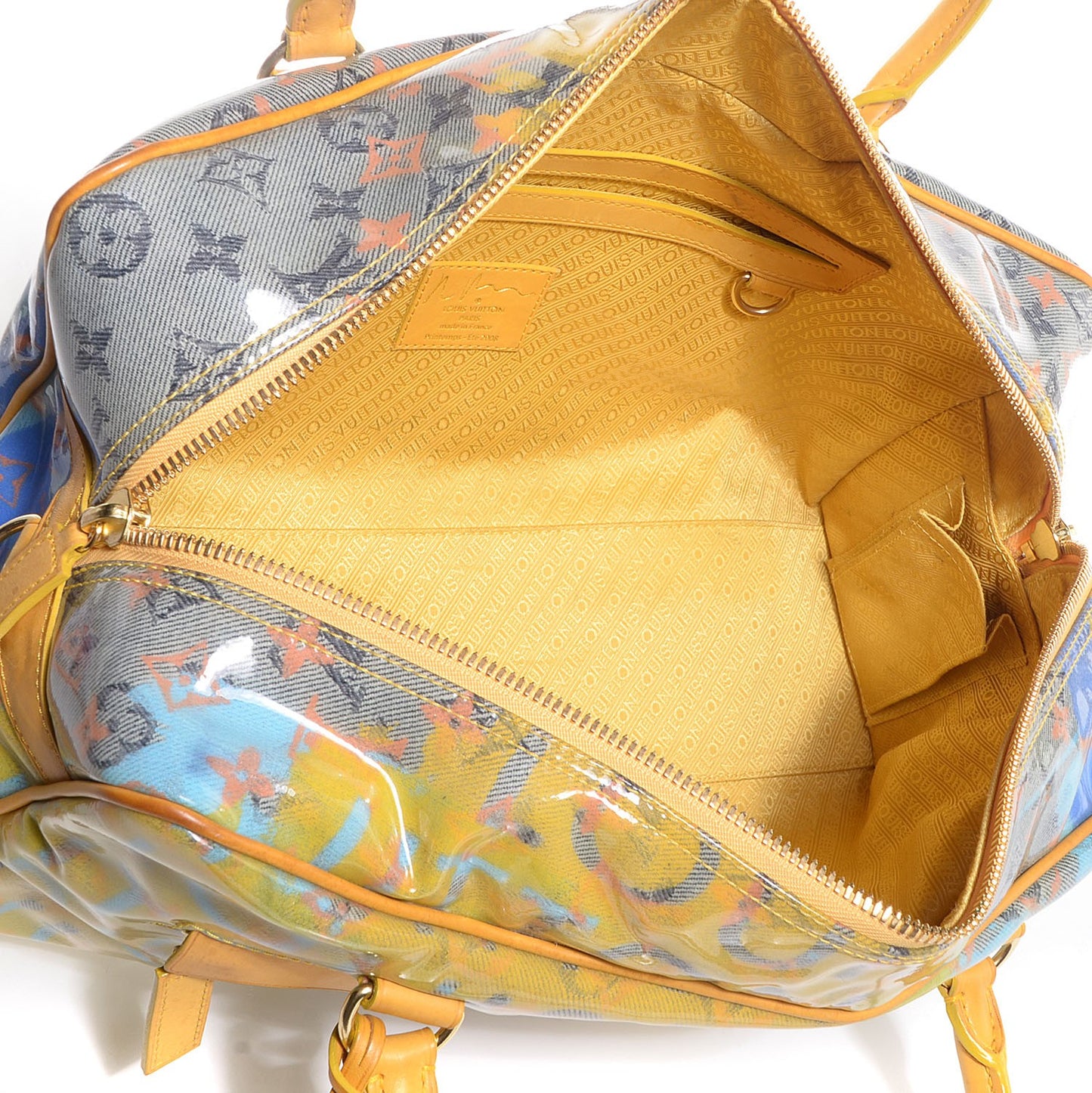 Monogram Pulp Defile Weekender PM Yellow