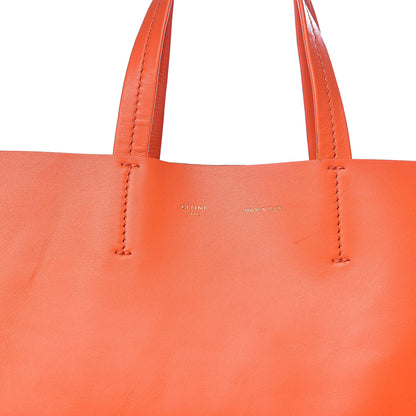 Celine Lambskin Vertical Bi-Cabas Orange Magenta 9 of 11