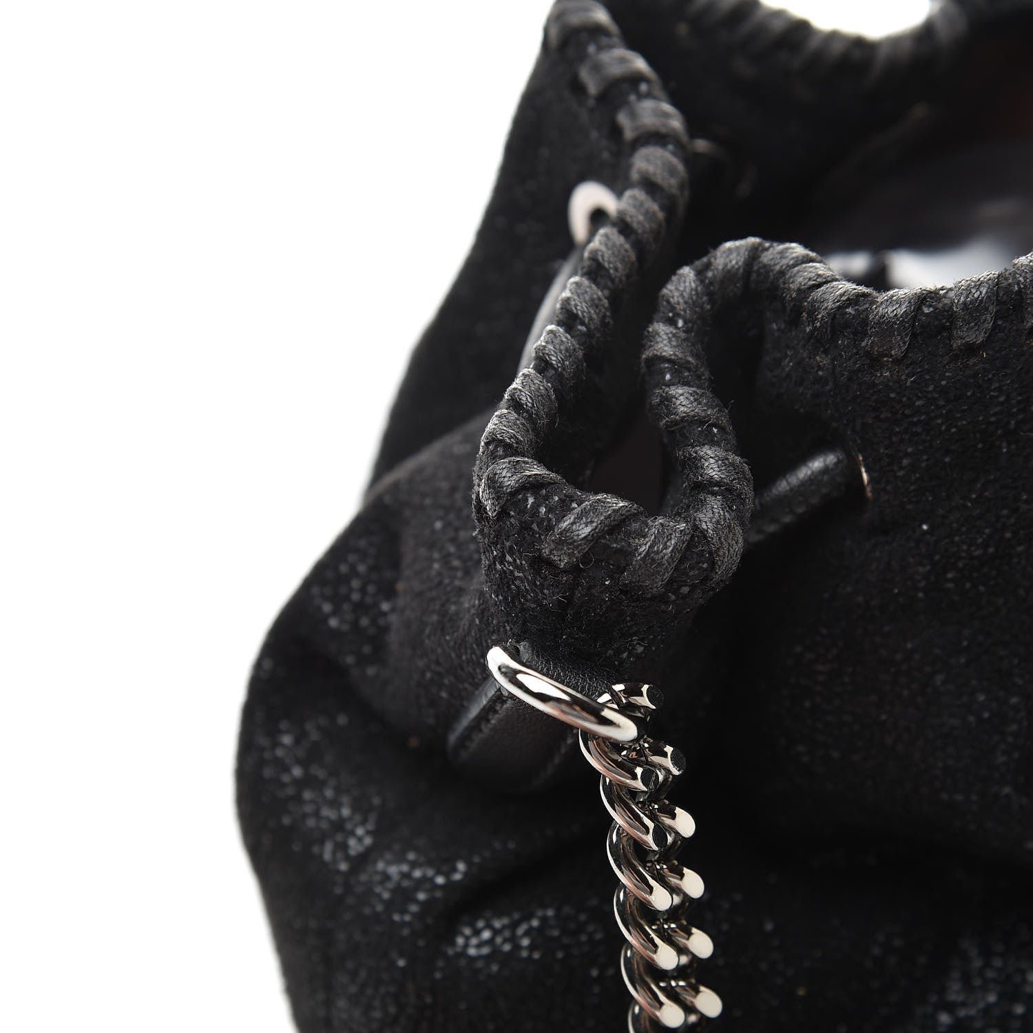Stella McCartney Shaggy Deer Small Falabella Bucket Bag Black 12 of 12