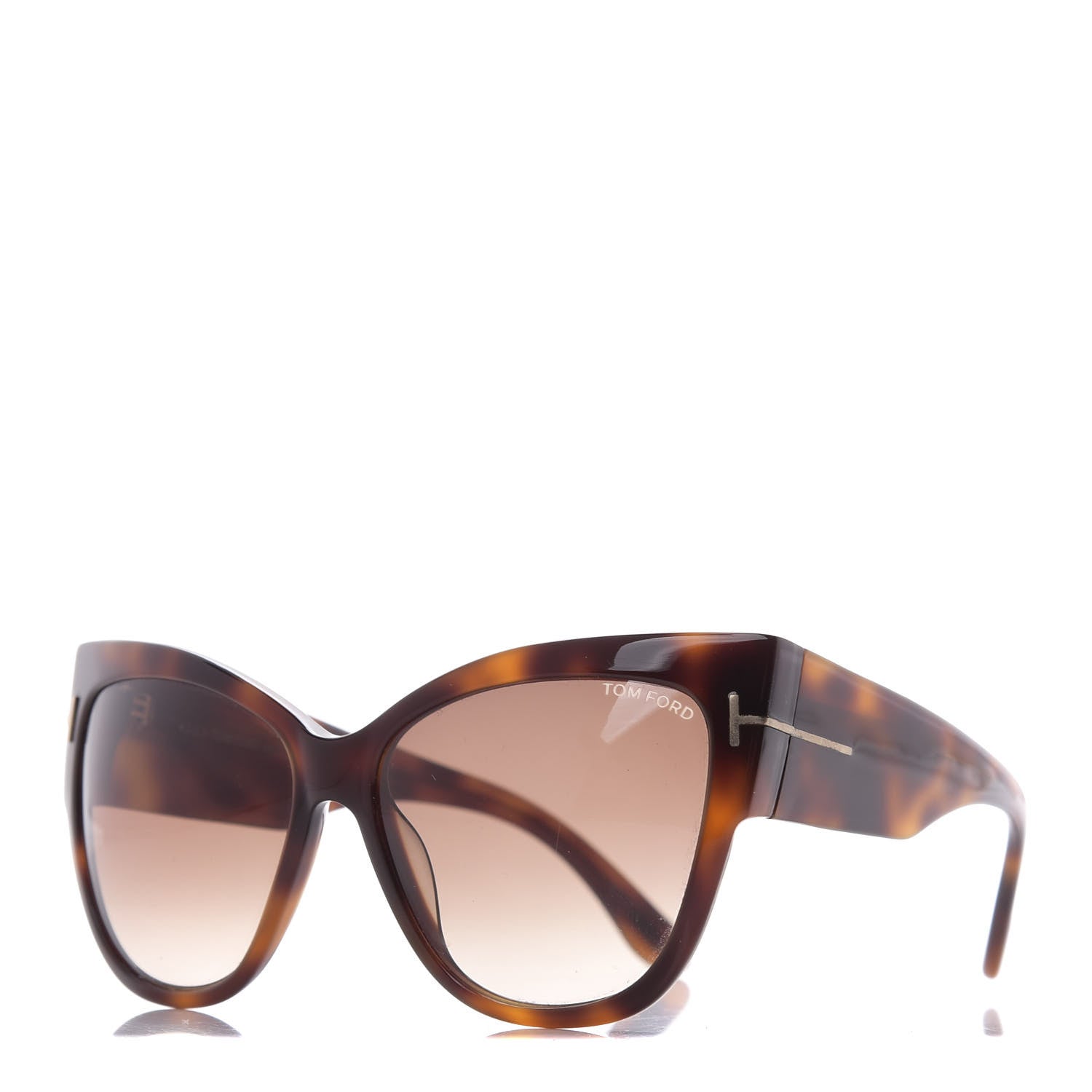 Tom Ford Acetate Anoushka Cat Eye Sunglasses TF371 Tortoise Shell 1 of 8