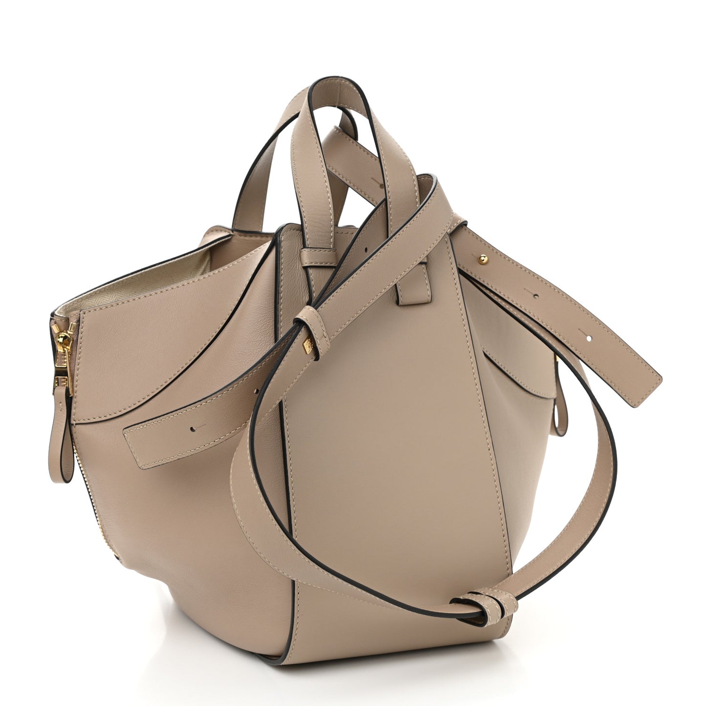 Calfskin Small Hammock Shoulder Bag Sand