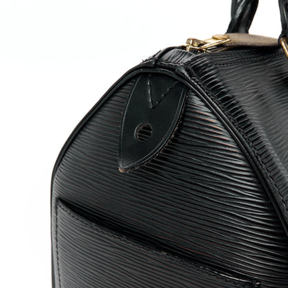 Louis Vuitton Epi Speedy 25 Black 12 of 13