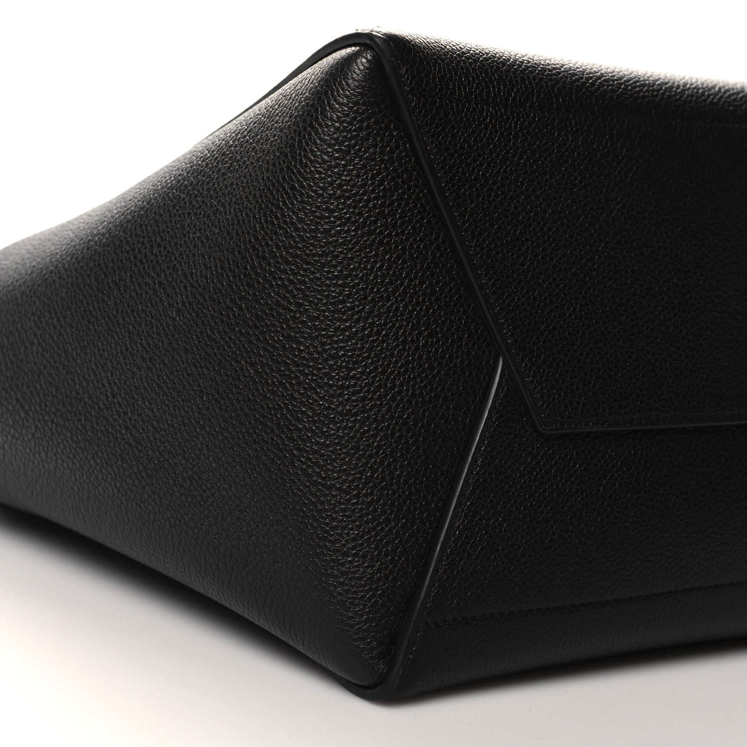 Celine Soft Grained Calfskin Sangle Bucket Bag Black 8 of 10