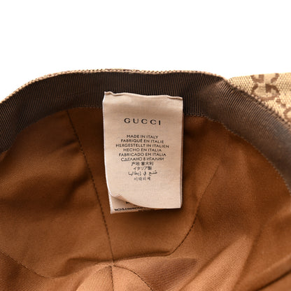 Gucci Monogram Textured Dollar Calfskin Zeno Baseball Hat M Beige 9 of 10