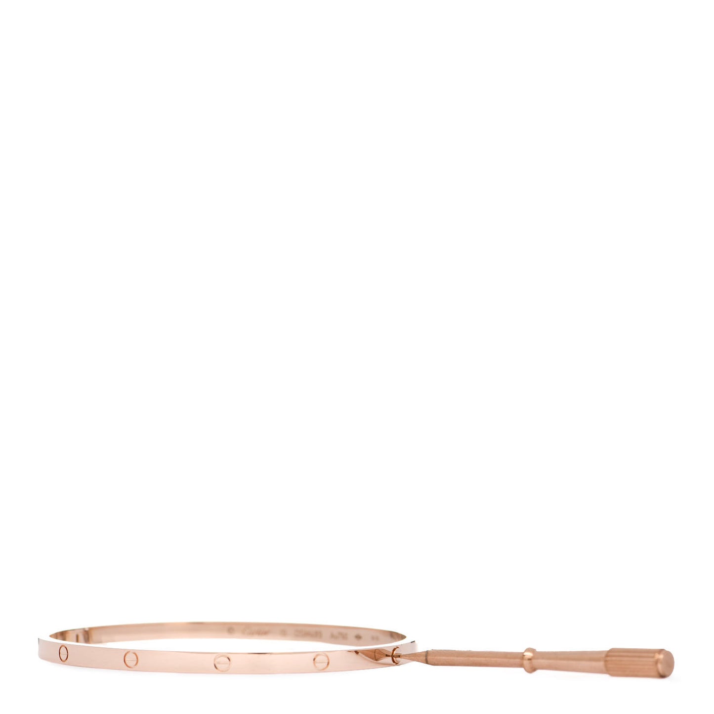 18K Pink Gold Small LOVE Bracelet 19