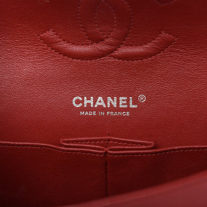 Chanel Lambskin Quilted Medium Double Flap Red 9 of 10