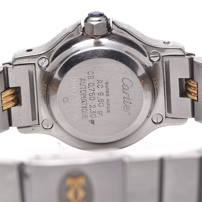 Cartier Stainless Steel 18K Yellow Gold 24mm Santos Octagon Automatic Watch 6 of 8
