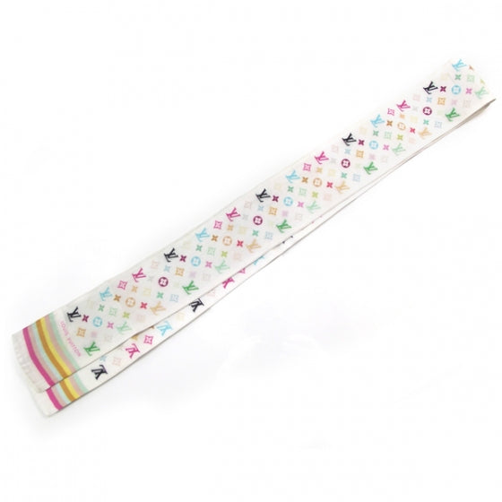 Louis Vuitton Silk Monogram Multicolor Bandeau White 1 of 6