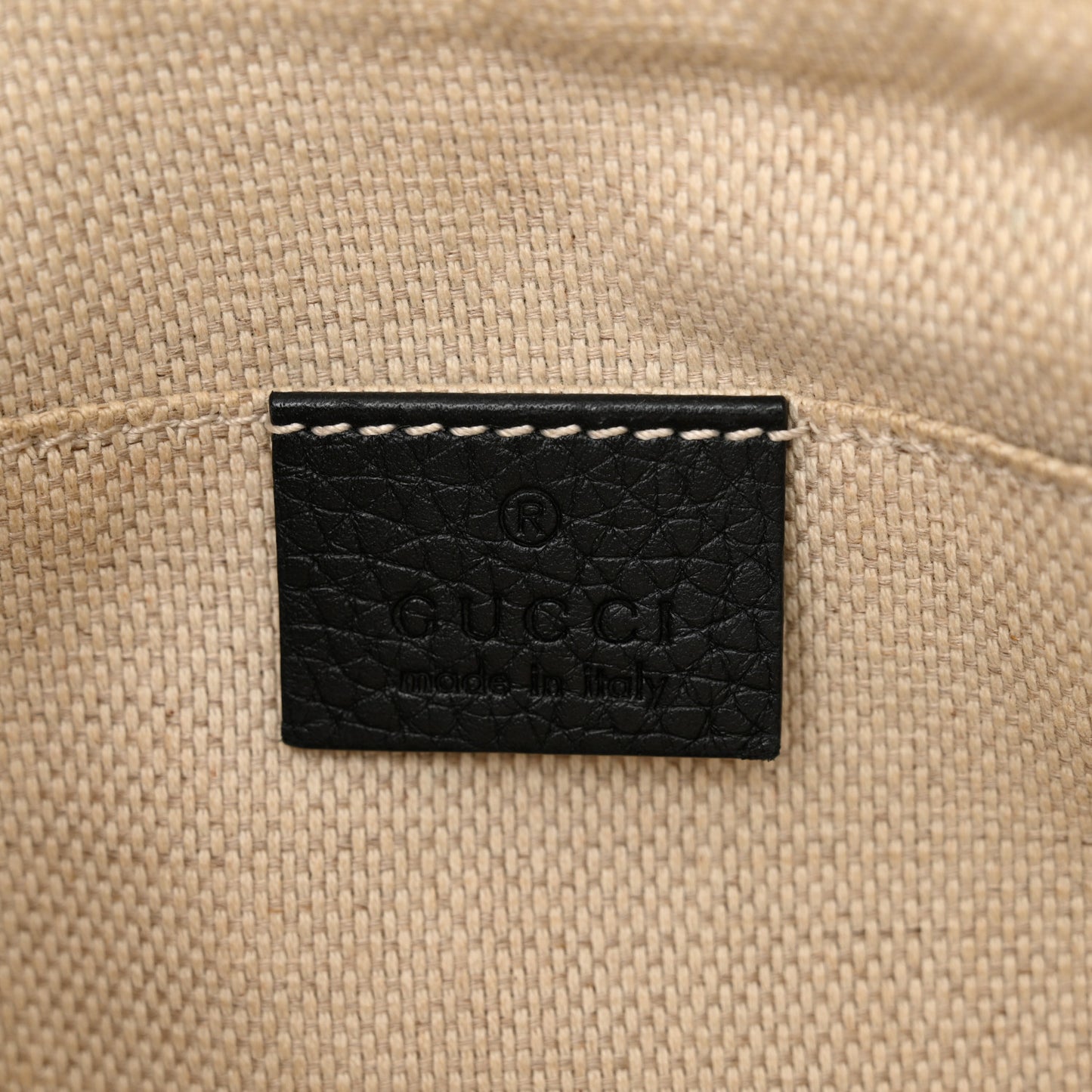 Pebbled Calfskin Small Soho Disco Bag Black