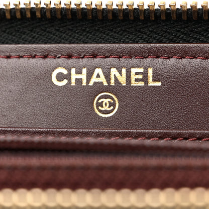 Chanel Caviar Quilted Large Gusset Zip Around Wallet Black 6 of 8