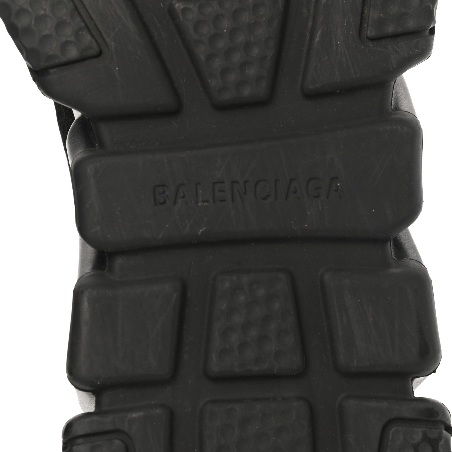 Balenciaga Laminated Knit Womens Speed Sneakers 38 Black 6 of 9