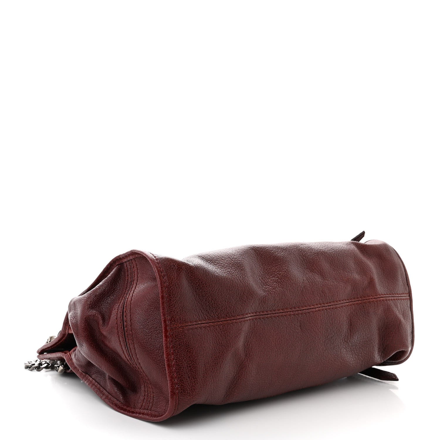 Burberry Calfskin Ashmore Tote Burgundy 4 of 12