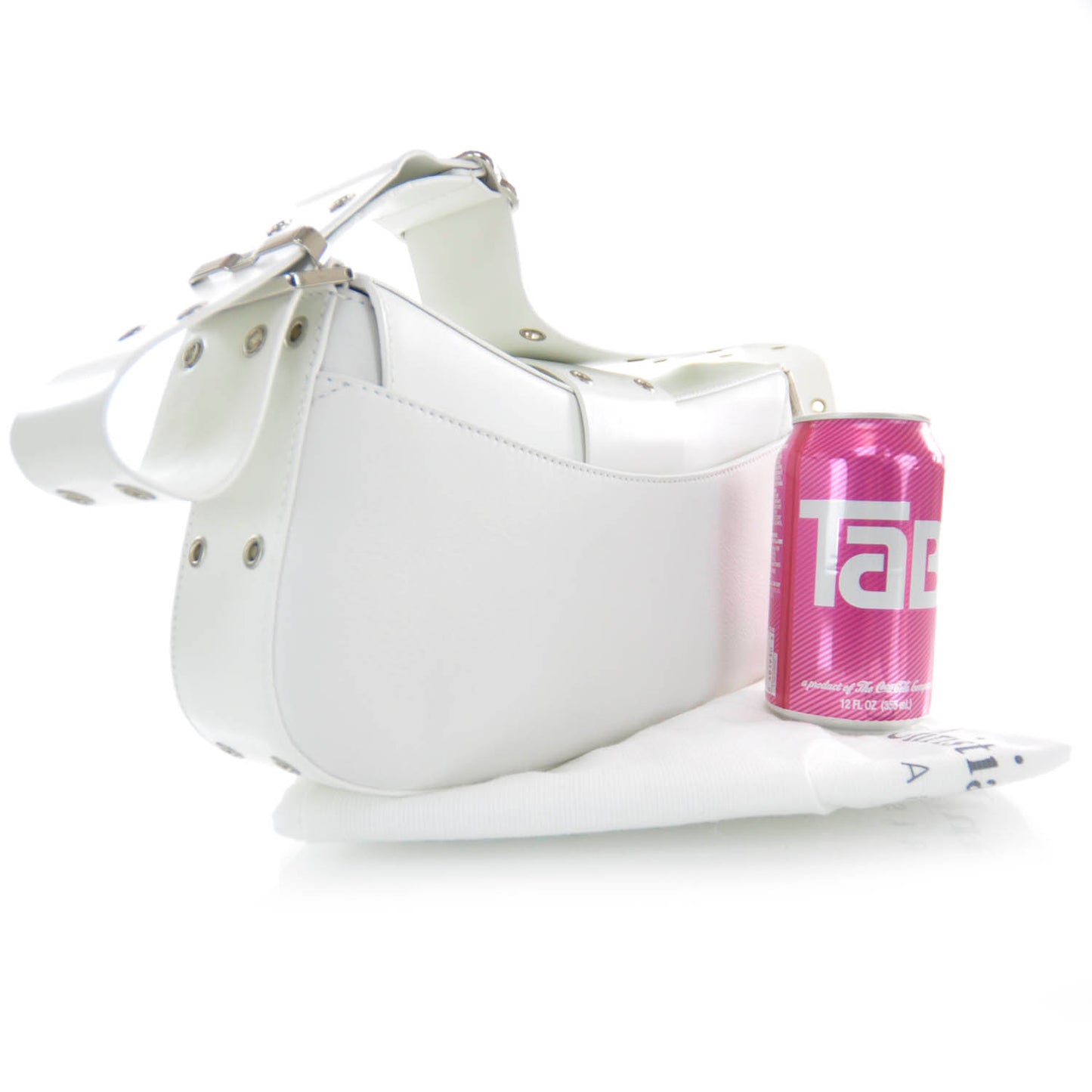 Leather Street Chic Bag White